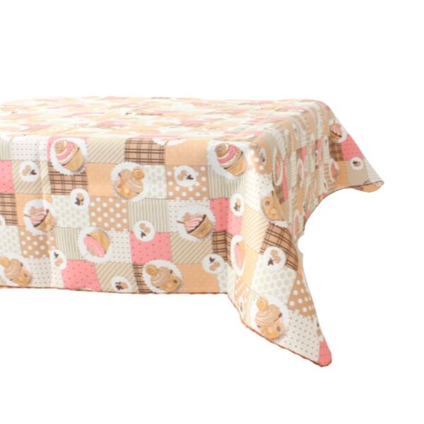 Toalha De Mesa De 6 Lugares Tecido Oxford Retangular Estampada