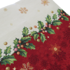 Toalha De Mesa Em Gobelin Happy Christmas 1.40m X2.40 M