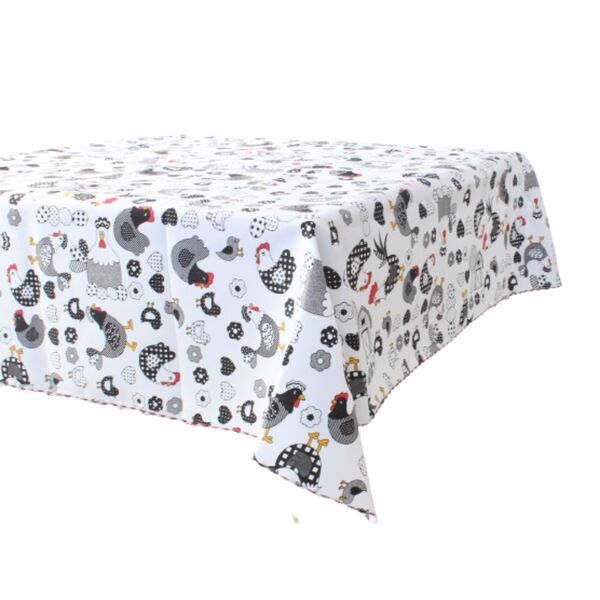 Toalha De Mesa Em Tecido Oxford Para 4 Lugares Quadrada