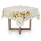 Toalha De Mesa Flor Do Sol Quadrada 1,40x1,40m Com Estampa