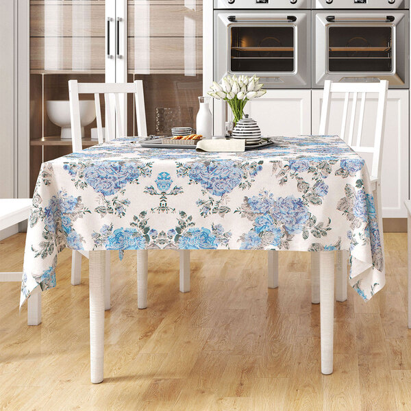 Toalha De Mesa Grande Laguna Retangular 2,20m X 1,40m Tecido