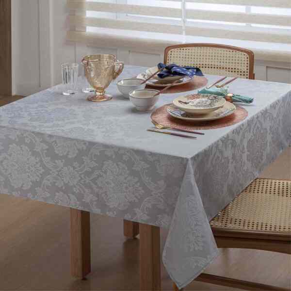 Toalha De Mesa Jacquard 8 Lugares Retangular | Brasil