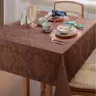 Toalha De Mesa Jacquard 6 Lugares - Tabaco