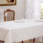 Toalha De Mesa Jacquard Palha Retangular [f101]