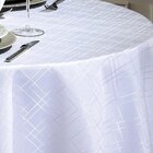Toalha De Mesa - Jacquard Requinte Ii - Geométrica - Branco -