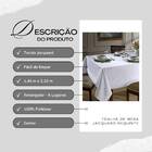 Toalha De Mesa - Jacquard Requinte Ii - Geométrica - Branco -