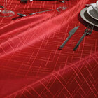 Toalha De Mesa - Jacquard Requinte Ll - Geométrica - Vermelha