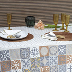Toalha De Mesa Linho Estampado Kacyumara Ceramic - 1 58x2 20