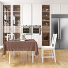 Toalha De Mesa Marrom Lisa Reluz Quadrada 1,40m X 1,40m Tecid