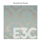 Toalha De Mesa Medalhão Dourada Retangular 2,20m X 1,40m Teci