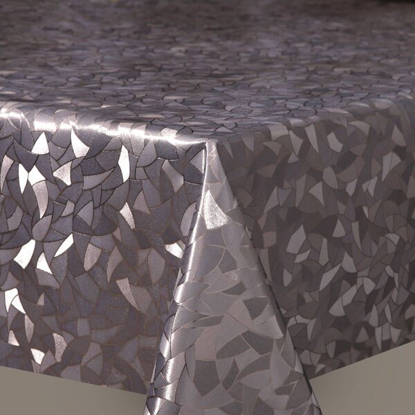 Toalha De Mesa Metalizada 6 Lugares 1,4m X 2m Mosaico Radiant