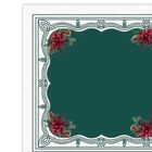 Toalha De Mesa Natalina Retangular Xadrez Vermelha 6 Lugares