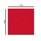 Toalha De Mesa Para 4 Lugares Quadrada Geométrico Vermelho 1.