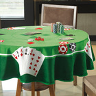 Toalha De Mesa Para Jogos Redonda Aveludada 1 60m - Wp