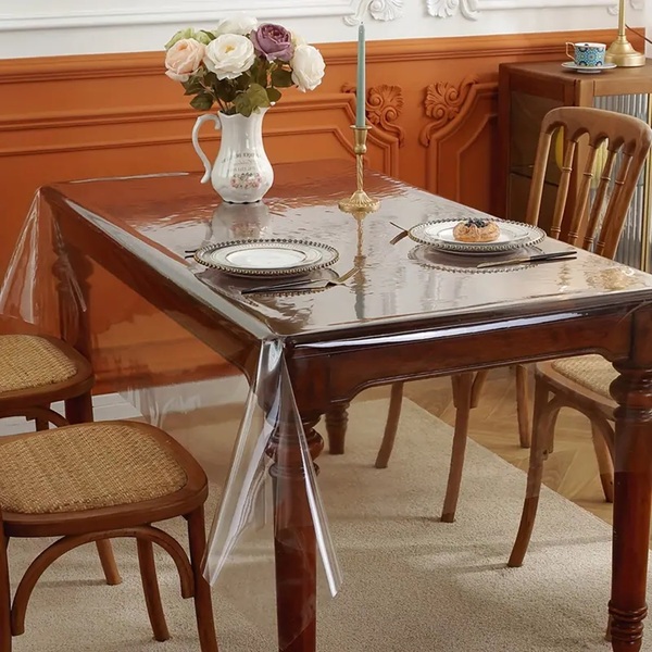 Toalha De Mesa Plástico Transparente  1,80 X 1,40 Pvc 0,30mm