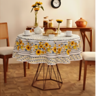 Toalha De Mesa Pop 4 Lugares Redonda 155m Estampada campestre