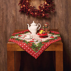 Toalha De Mesa Pop Estampada Natal 75 X 75 Cm