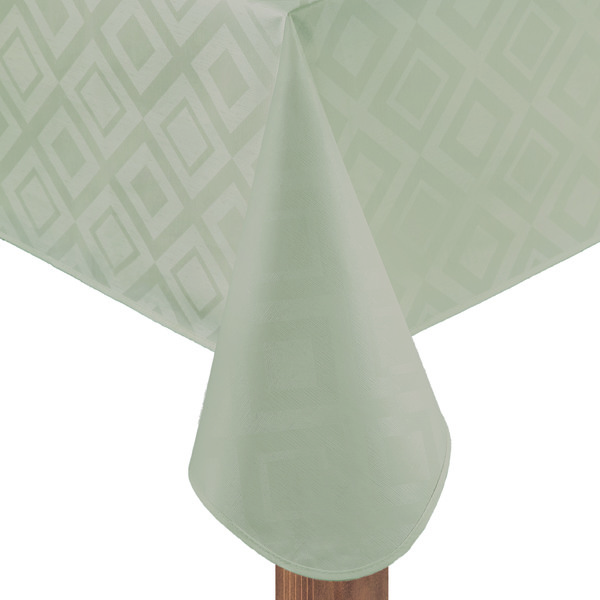 Toalha de Mesa Pratica Losangos 6 Lugares 140x140m Taupe