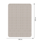 Toalha de Mesa Pratica Losangos 6 Lugares 140x140m Taupe