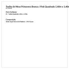 Toalha De Mesa Primavera Branco / Pink Quadrada 1,40m X 1,40m