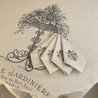 Toalha De Mesa Quadrada 4 Lugares 160x160cm Jardinière Em Lin