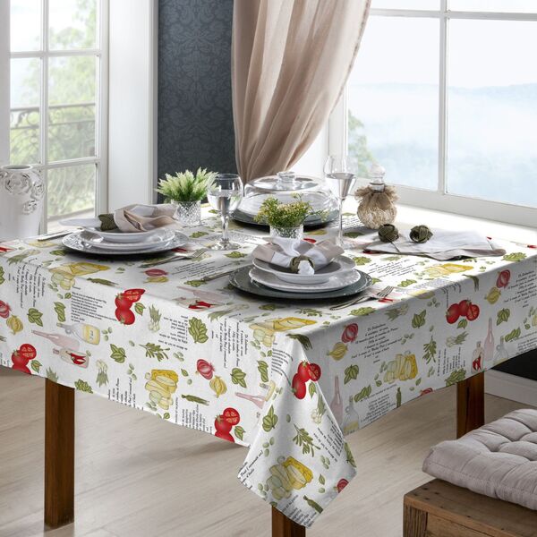 Toalha De Mesa Quadrada 4 Lugares Raner Amarelo Un | Leroy Merlin