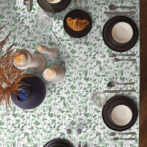 Toalha De Mesa Quadrada 4 Lugares Teka Verde Un