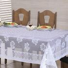 Toalha De Mesa Quadrada  Coleção Rosas 160 Cm X 160 Cm