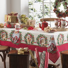 Toalha De Mesa Quadrada Noel Pet Natal Karsten 140x140cm