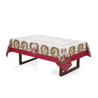 Toalha De Mesa Quadrada Noel Pet Natal Karsten 140x140cm