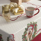 Toalha De Mesa Quadrada Noel Pet Natal Karsten 140x140cm