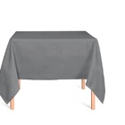 Toalha De Mesa Quadrada Oxford 1,00 X 1,00 Admirare Cinza