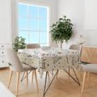 Toalha De Mesa Quadrada Para 4 Lugares Árvore Minimalista 1.4