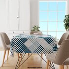 Toalha De Mesa Quadrada Para 4 Lugares Bolinhas 1.45m X 1.45m