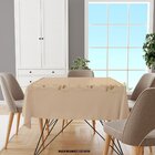 Toalha De Mesa Quadrada Para 4 Lugares Feliz Natal Gold 1.45m