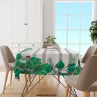Toalha De Mesa Quadrada Para 4 Lugares Folhagens 1.45m X 1.45