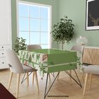 Toalha De Mesa Quadrada Para 4 Lugares Linhas Folhas 1.45m X