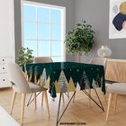 Toalha De Mesa Quadrada Para 4 Lugares Pinheiros Natalinos Ge