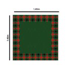 Toalha De Mesa Quadrada Para 4 Lugares Xadrez 1.45m X 1.45m Ú