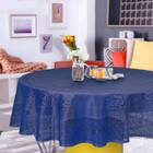 Toalha De Mesa Redonda 1 5 Em Renda Color Interlar - Azul