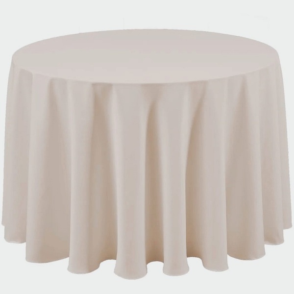 Toalha De Mesa Redonda 2,20 Metros Diâmetro Oxford Avelã