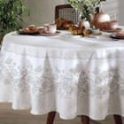 Toalha De Mesa Redonda Döhler Clean Luna 180 Cm Limpa Fácil A