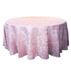 Toalha De Mesa Redonda Jacquard 2,80  Rose