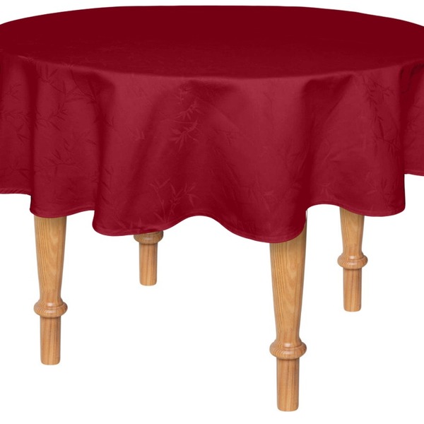 Toalha de Mesa Redonda Karsten Celebration Verissimo Vermelha