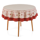 Toalha De Mesa Redonda Magia Natalina 160x0 6 Lugares Karsten