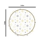 Toalha De Mesa Redonda Para 4 Lugares  Estrelas 1.45m Único