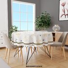 Toalha De Mesa Redonda Para 4 Lugares  Estrelas 1.45m Único