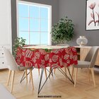 Toalha De Mesa Redonda Para 4 Lugares Elementos Natalinos 1.4