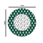 Toalha De Mesa Redonda Para 4 Lugares Pinheiros Natalinos 1.4