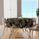 Toalha De Mesa Redonda Para 4 Lugares Pinheiros Natalinos Ama